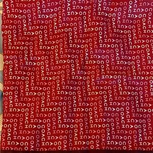 Coach Maroon Logo Silk Scarf